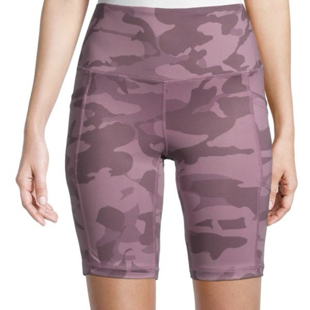 Light Purple Camo Bike Shorts